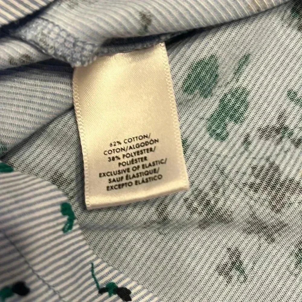 Ann Taylor blue floral blouse three quarter length bell sleeves with elastic XS - Picture 10 of 10